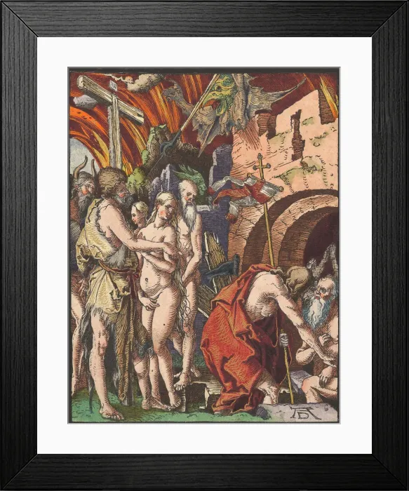 Framed Print : Christ in Limbo, from the Small Woodcut Passion. n. d. Creator: Albrecht Durer Framed Print : Christ in Limbo, from the Small Woodcut Passion. n. d. Creator: Albrecht Durer