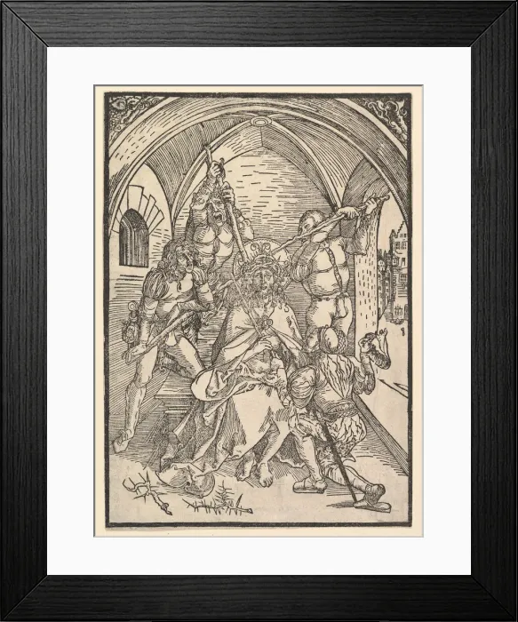 Framed Print : Christ Crowned with Thorns, ca. 1500. Creator: Possibly Albrecht Dürer (German Framed Print : Christ Crowned with Thorns, ca. 1500. Creator: Possibly Albrecht Dürer (German