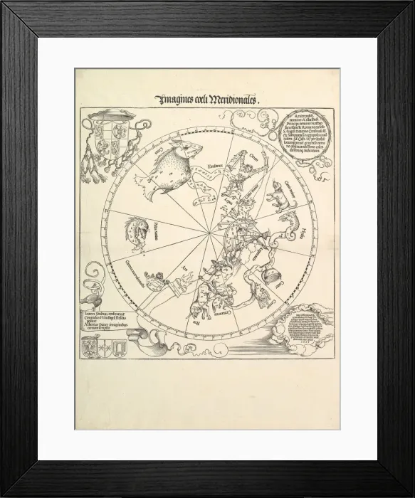Framed Print : The Celestial Globe-Southern Hemisphere, 1515. Creator: Albrecht Durer Framed Print : The Celestial Globe-Southern Hemisphere, 1515. Creator: Albrecht Durer