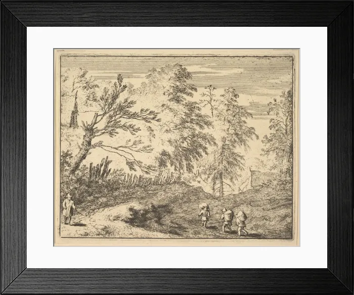 Framed Print : The Three Porters. Creator: Allart van Everdingen Framed Print : The Three Porters. Creator: Allart van Everdingen