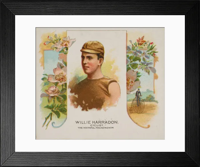 Framed Print : Willie Harradon, Cyclist, The Youthful Phenomenon, from Worlds Champions Framed Print : Willie Harradon, Cyclist, The Youthful Phenomenon, from Worlds Champions
