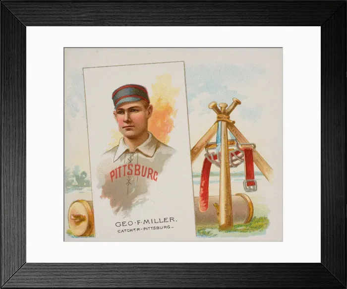 Framed Print : George F. Miller, Catcher, Pittsburgh, from Worlds Champions Framed Print : George F. Miller, Catcher, Pittsburgh, from Worlds Champions