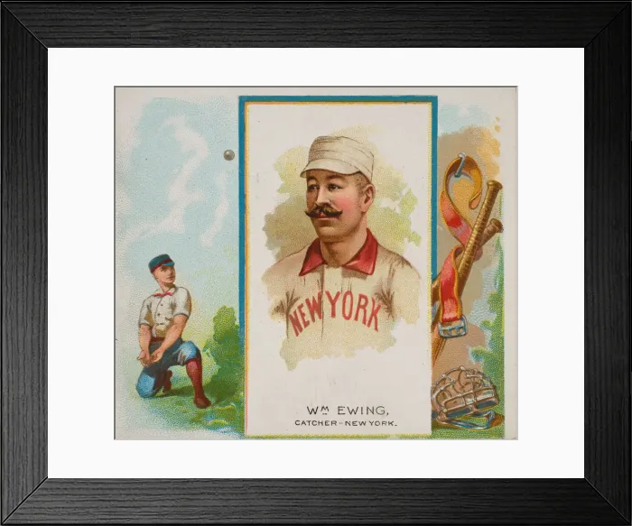 Framed Print : William Ewing, Catcher, New York, from Worlds Champions Framed Print : William Ewing, Catcher, New York, from Worlds Champions
