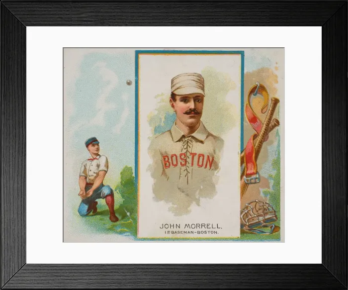 Framed Print : John Morrell, 1st Baseman, Boston, from Worlds Champions Framed Print : John Morrell, 1st Baseman, Boston, from Worlds Champions