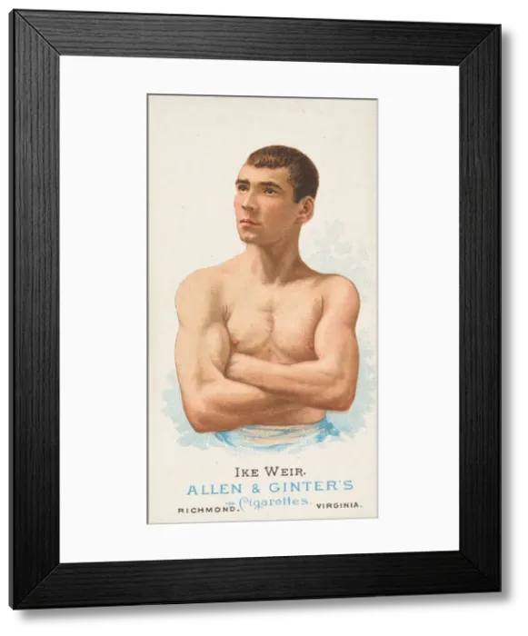 Framed Print : Ike Weir, Pugilist, from Worlds Champions, Series 1 (N28) for Allen & Framed Print : Ike Weir, Pugilist, from Worlds Champions, Series 1 (N28) for Allen &