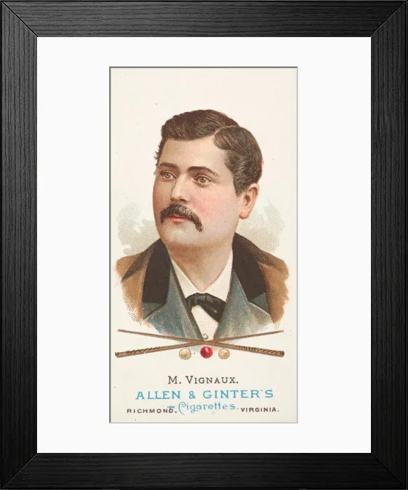 Framed Print : Maurice Vignaux, Billiard Player, from Worlds Champions Framed Print : Maurice Vignaux, Billiard Player, from Worlds Champions