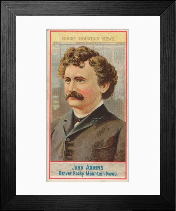 Framed Print : John Arkins, Denver Rocky Mountain News, from the American Editors series (N1 Framed Print : John Arkins, Denver Rocky Mountain News, from the American Editors series (N1