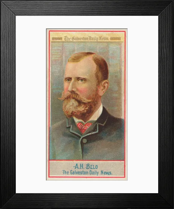 Framed Print : A. H. Belo, The Galveston Daily News, from the American Editors series (N1) for Allen & Framed Print : A. H. Belo, The Galveston Daily News, from the American Editors series (N1) for Allen &
