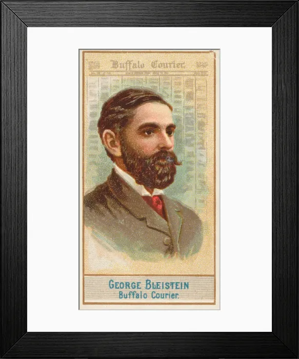 Framed Print : George Bleistein, Buffalo Courier, from the American Editors series (N1) for Allen &amp