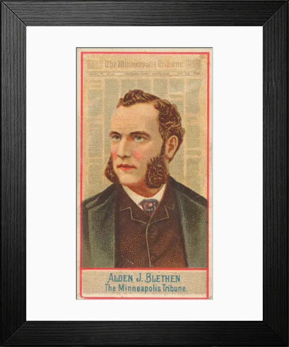 Framed Print : Alden J. Blethen, The Minneapolis Tribune, from the American Editors series (N1 Framed Print : Alden J. Blethen, The Minneapolis Tribune, from the American Editors series (N1