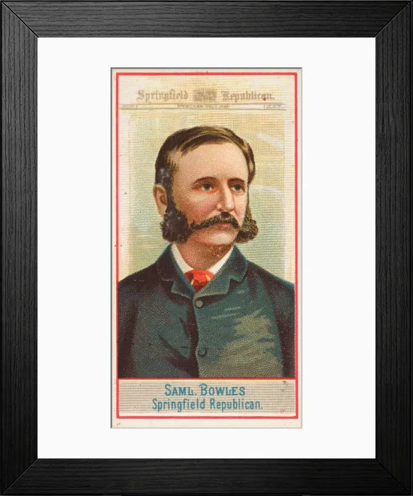 Framed Print : Samuel Bowles, Springfield Republican, from the American Editors series (N1 Framed Print : Samuel Bowles, Springfield Republican, from the American Editors series (N1