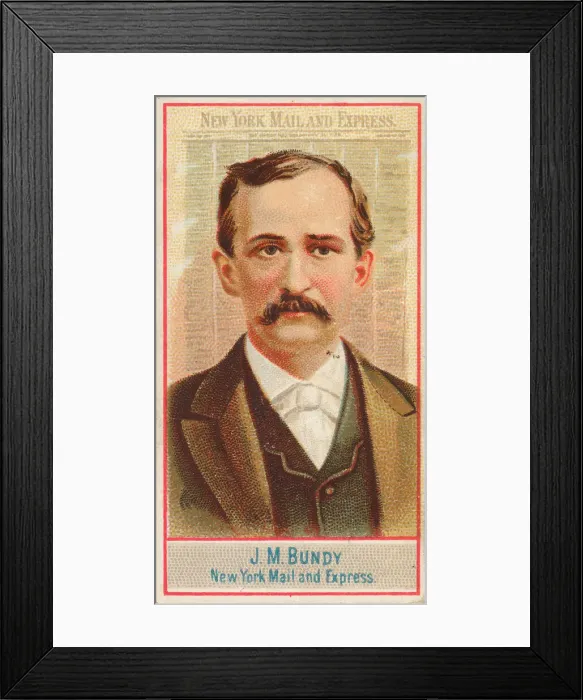 Framed Print : J. M. Bundy, New York Mail and Express, from the American Editors series (N1 Framed Print : J. M. Bundy, New York Mail and Express, from the American Editors series (N1