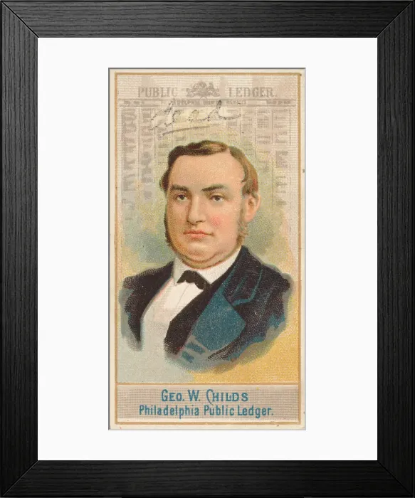 Framed Print : George W. Childs, Philadelphia Public Ledger, from the American Editors series (N1 Framed Print : George W. Childs, Philadelphia Public Ledger, from the American Editors series (N1