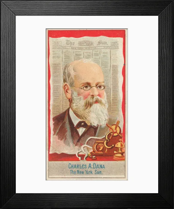 Framed Print : Charles A. Dana, The New York Sun, from the American Editors series (N1) for Allen & Framed Print : Charles A. Dana, The New York Sun, from the American Editors series (N1) for Allen &