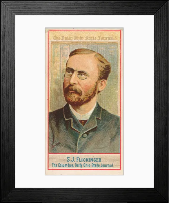 Framed Print : S. J. Flickinger, The Columbus Daily Ohio State Journal, from the American Editors series Framed Print : S. J. Flickinger, The Columbus Daily Ohio State Journal, from the American Editors series