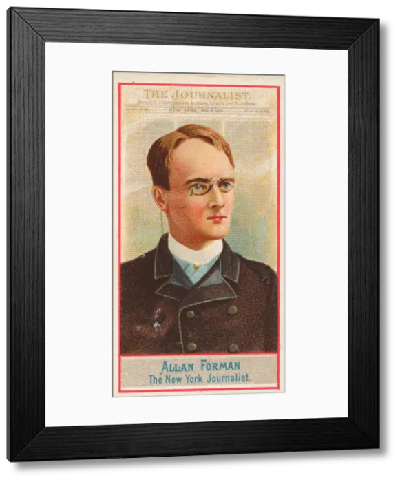 Framed Print : Allan Forman, The New York Journalist, from the American Editors series (N1 Framed Print : Allan Forman, The New York Journalist, from the American Editors series (N1