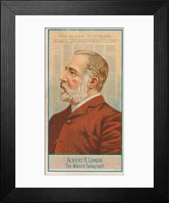 Framed Print : Albert R. Lamar, The Macon Telegraph, from the American Editors series (N1 Framed Print : Albert R. Lamar, The Macon Telegraph, from the American Editors series (N1