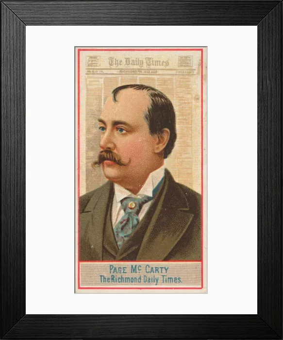 Framed Print : Page McCarty, The Richmond Daily Times, from the American Editors series (N1 Framed Print : Page McCarty, The Richmond Daily Times, from the American Editors series (N1