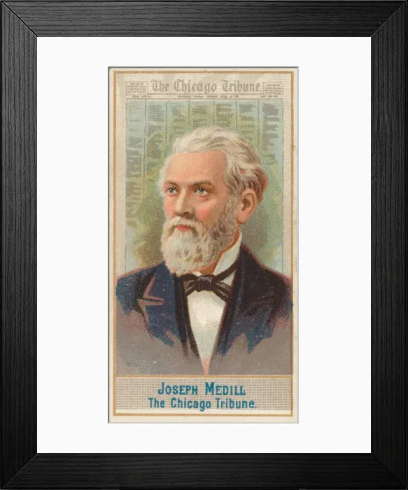 Framed Print : Joseph Medill, The Chicago Tribune, from the American Editors series (N1) for Allen & Framed Print : Joseph Medill, The Chicago Tribune, from the American Editors series (N1) for Allen &
