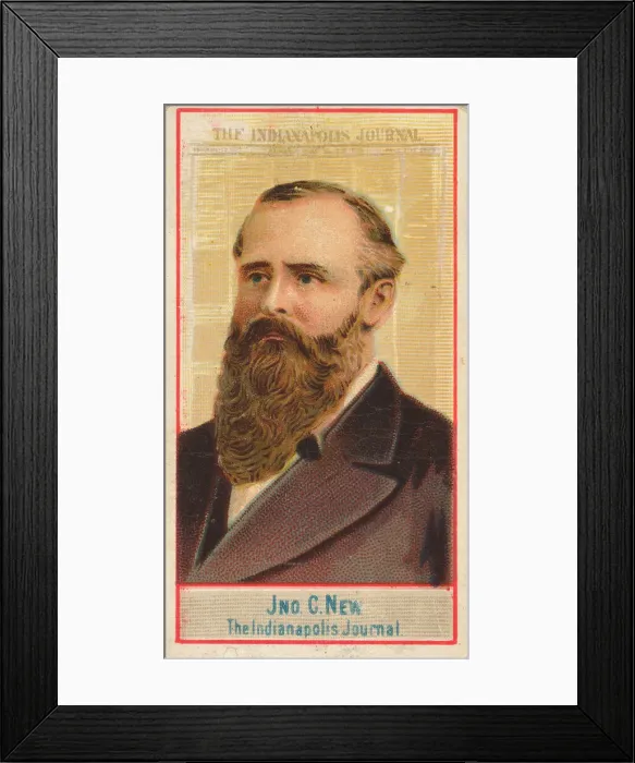 Framed Print : John C. New, The Indianapolis Journal, from the American Editors series (N1 Framed Print : John C. New, The Indianapolis Journal, from the American Editors series (N1