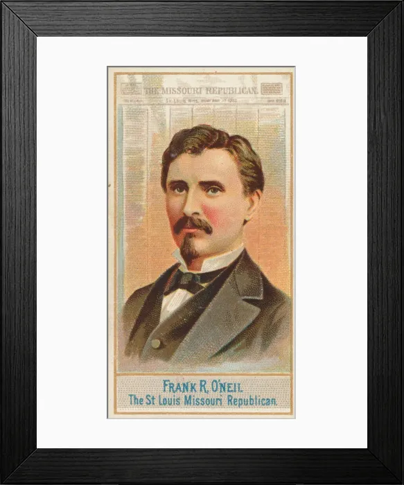 Framed Print : Frank R. O Neil, The St. Louis Missouri Republican, from the American Editors series (N1 Framed Print : Frank R. O Neil, The St. Louis Missouri Republican, from the American Editors series (N1