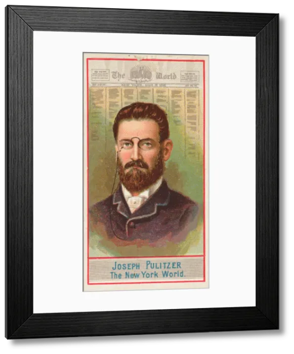 Framed Print : Joseph Pulitzer, The New York World, from the American Editors series (N1) for Allen & Framed Print : Joseph Pulitzer, The New York World, from the American Editors series (N1) for Allen &