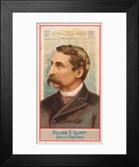 Framed Print : William E. Quinby, Detroit Free Press, from the American Editors series (N1 Framed Print : William E. Quinby, Detroit Free Press, from the American Editors series (N1