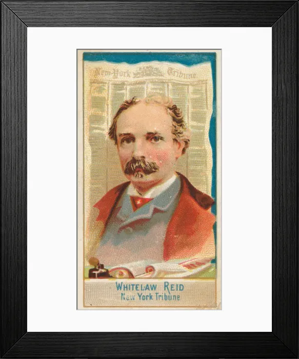 Framed Print : Whitelaw Reid, New York Tribune, from the American Editors series (N1) for Allen & Framed Print : Whitelaw Reid, New York Tribune, from the American Editors series (N1) for Allen &