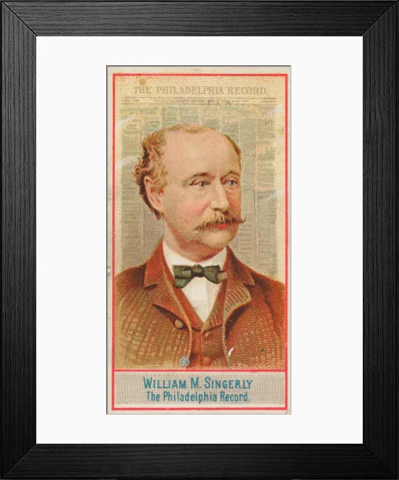 Framed Print : William M. Singerly, The Philadelphia Record, from the American Editors series (N1 Framed Print : William M. Singerly, The Philadelphia Record, from the American Editors series (N1