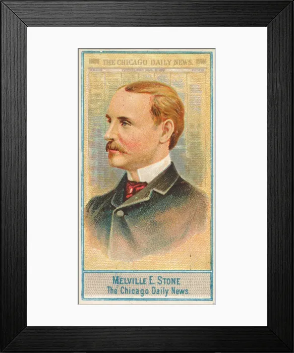 Framed Print : Melville E. Stone, The Chicago Daily News, from the American Editors series (N1 Framed Print : Melville E. Stone, The Chicago Daily News, from the American Editors series (N1