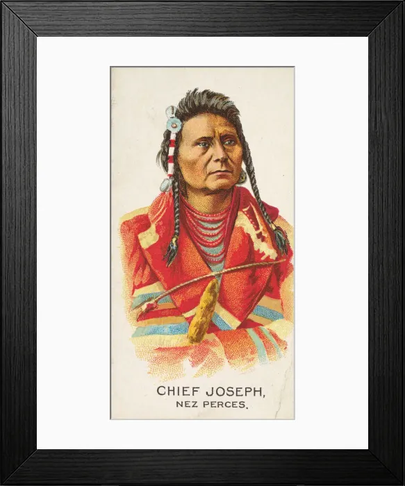 Framed Print : Chief Joseph, Nez Perces, from the American Indian Chiefs series (N2) for Allen & Framed Print : Chief Joseph, Nez Perces, from the American Indian Chiefs series (N2) for Allen &