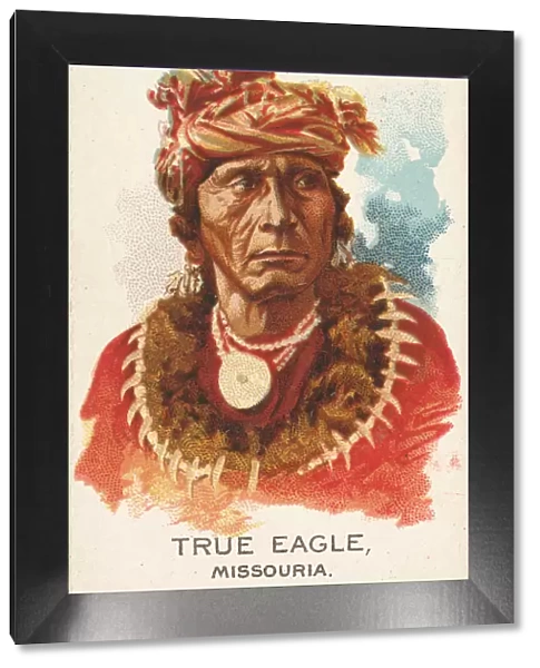 True Eagle, Missouria, from the American Indian Chiefs series (N2) for Allen &