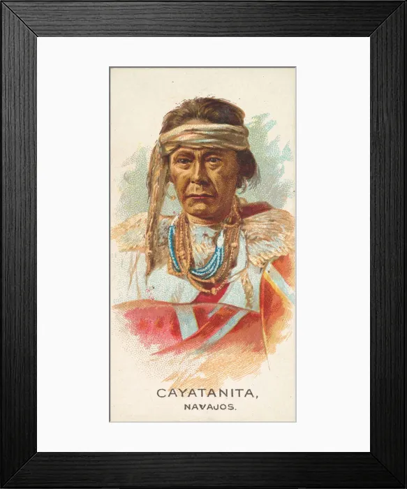 Framed Print : Cayatanita, Navajos, from the American Indian Chiefs series (N2) for Allen & Framed Print : Cayatanita, Navajos, from the American Indian Chiefs series (N2) for Allen &