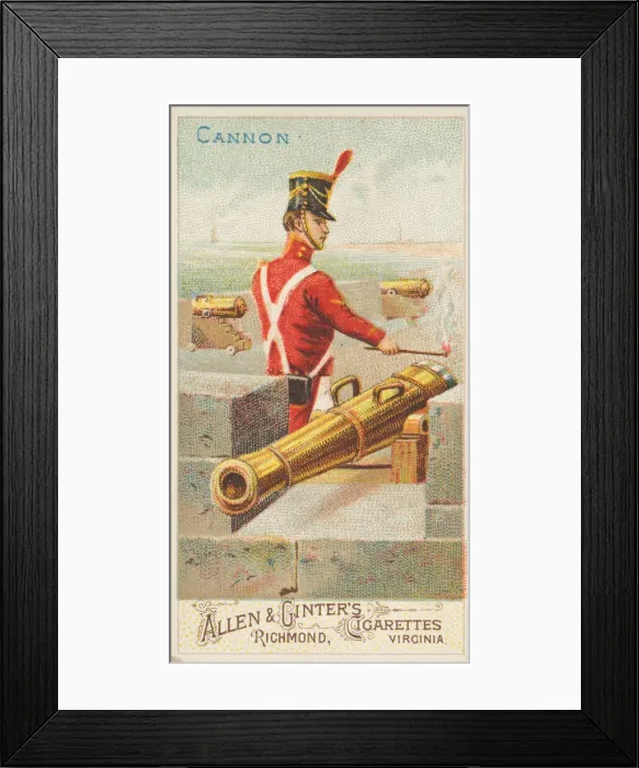 Framed Print : Cannon, from the Arms of All Nations series (N3) for Allen & Ginter Cigarettes Brands Framed Print : Cannon, from the Arms of All Nations series (N3) for Allen & Ginter Cigarettes Brands
