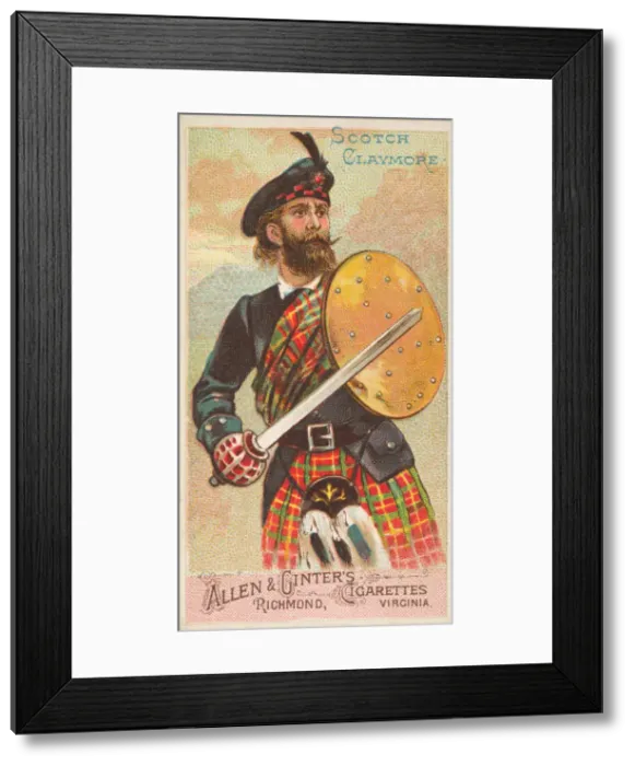 Framed Print : Scotch Claymore, from the Arms of All Nations series (N3) for Allen & Framed Print : Scotch Claymore, from the Arms of All Nations series (N3) for Allen &