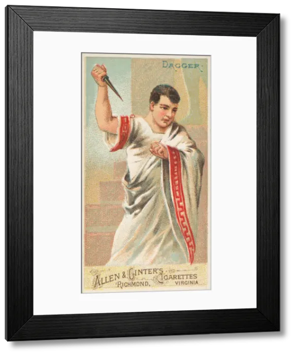 Framed Print : Dagger, from the Arms of All Nations series (N3) for Allen & Ginter Cigarettes Brands Framed Print : Dagger, from the Arms of All Nations series (N3) for Allen & Ginter Cigarettes Brands