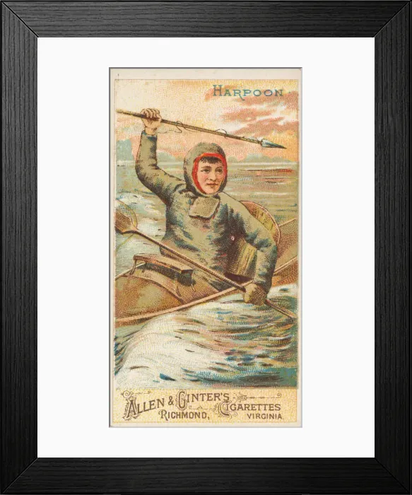 Framed Print : Harpoon, from the Arms of All Nations series (N3) for Allen & Framed Print : Harpoon, from the Arms of All Nations series (N3) for Allen &