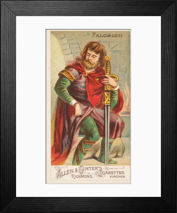 Framed Print : Falchion, from the Arms of All Nations series (N3) for Allen & Framed Print : Falchion, from the Arms of All Nations series (N3) for Allen &
