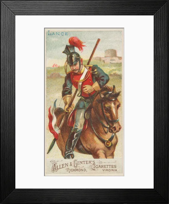 Framed Print : Lance, from the Arms of All Nations series (N3) for Allen & Ginter Cigarettes Brands Framed Print : Lance, from the Arms of All Nations series (N3) for Allen & Ginter Cigarettes Brands