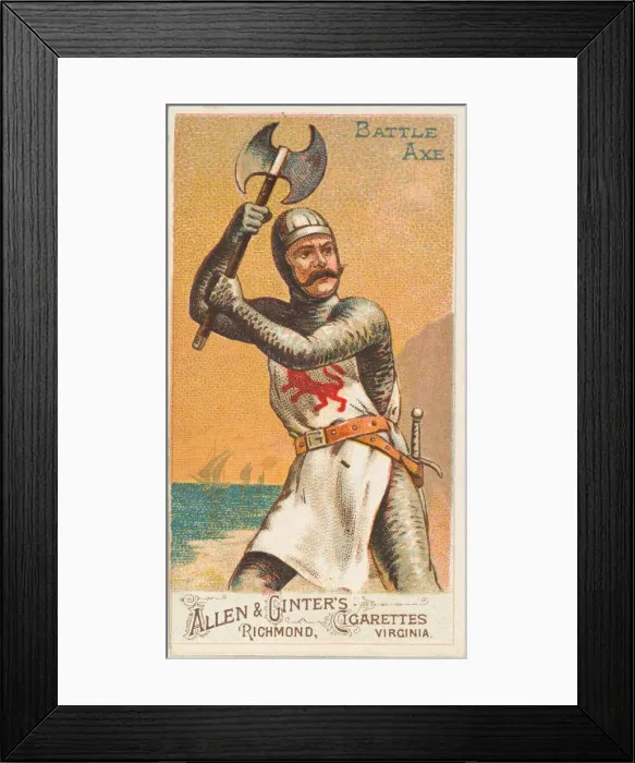 Framed Print : Battle Axe, from the Arms of All Nations series (N3) for Allen & Framed Print : Battle Axe, from the Arms of All Nations series (N3) for Allen &