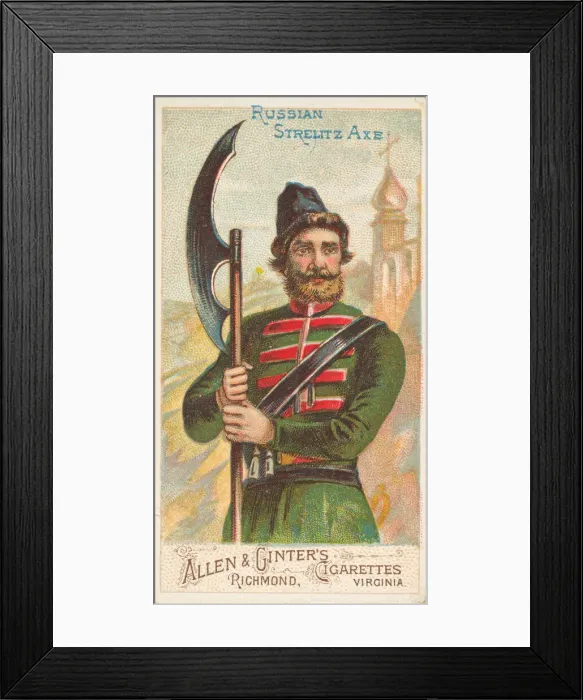 Framed Print : Russian Strelitz Axe, from the Arms of All Nations series (N3) for Allen & Framed Print : Russian Strelitz Axe, from the Arms of All Nations series (N3) for Allen &