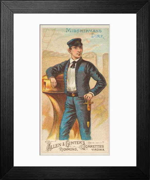 Framed Print : Midshipmans Dirk, from the Arms of All Nations series (N3) for Allen & Framed Print : Midshipmans Dirk, from the Arms of All Nations series (N3) for Allen &