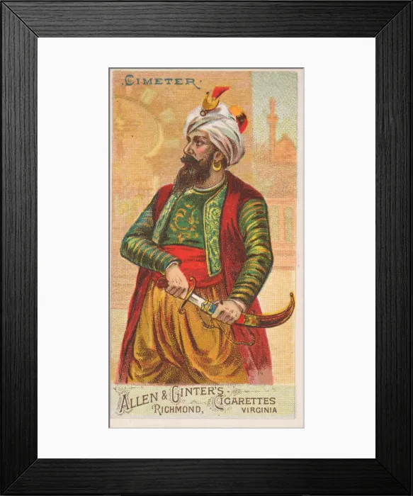 Framed Print : Cimeter, from the Arms of All Nations series (N3) for Allen & Framed Print : Cimeter, from the Arms of All Nations series (N3) for Allen &