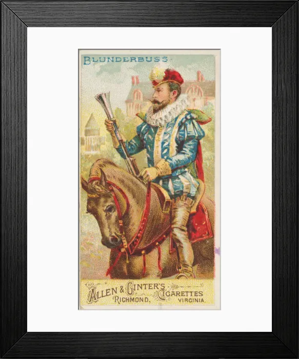 Framed Print : Blunderbuss, from the Arms of All Nations series (N3) for Allen & Framed Print : Blunderbuss, from the Arms of All Nations series (N3) for Allen &