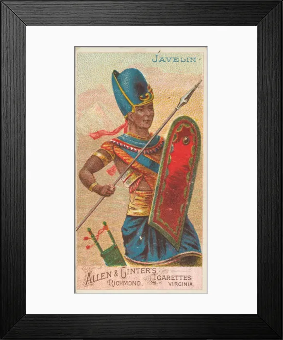Framed Print : Javelin, from the Arms of All Nations series (N3) for Allen & Framed Print : Javelin, from the Arms of All Nations series (N3) for Allen &