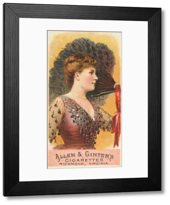 Framed Print : Plate 1, from the Fans of the Period series (N7) for Allen & Ginter Cigarettes Brands Framed Print : Plate 1, from the Fans of the Period series (N7) for Allen & Ginter Cigarettes Brands