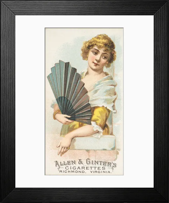 Framed Print : Plate 15, from the Fans of the Period series (N7) for Allen & Framed Print : Plate 15, from the Fans of the Period series (N7) for Allen &
