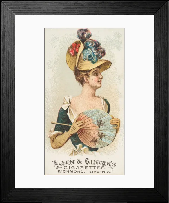 Framed Print : Plate 25, from the Fans of the Period series (N7) for Allen & Framed Print : Plate 25, from the Fans of the Period series (N7) for Allen &