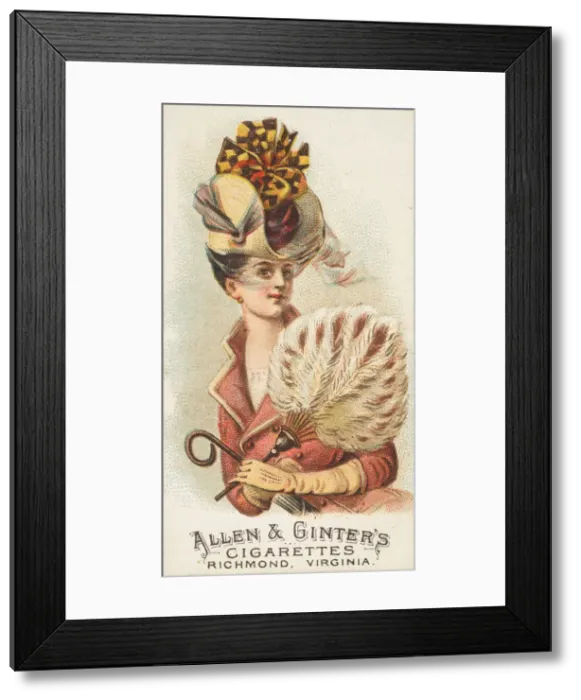 Framed Print : Plate 26, from the Fans of the Period series (N7) for Allen & Framed Print : Plate 26, from the Fans of the Period series (N7) for Allen &