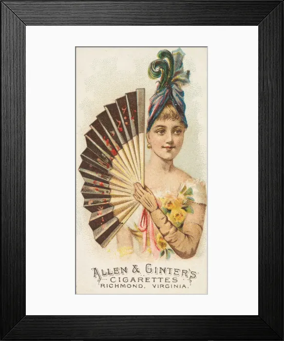Framed Print : Plate 28, from the Fans of the Period series (N7) for Allen & Framed Print : Plate 28, from the Fans of the Period series (N7) for Allen &